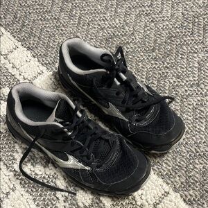 Nike Black and Silver Sneakers